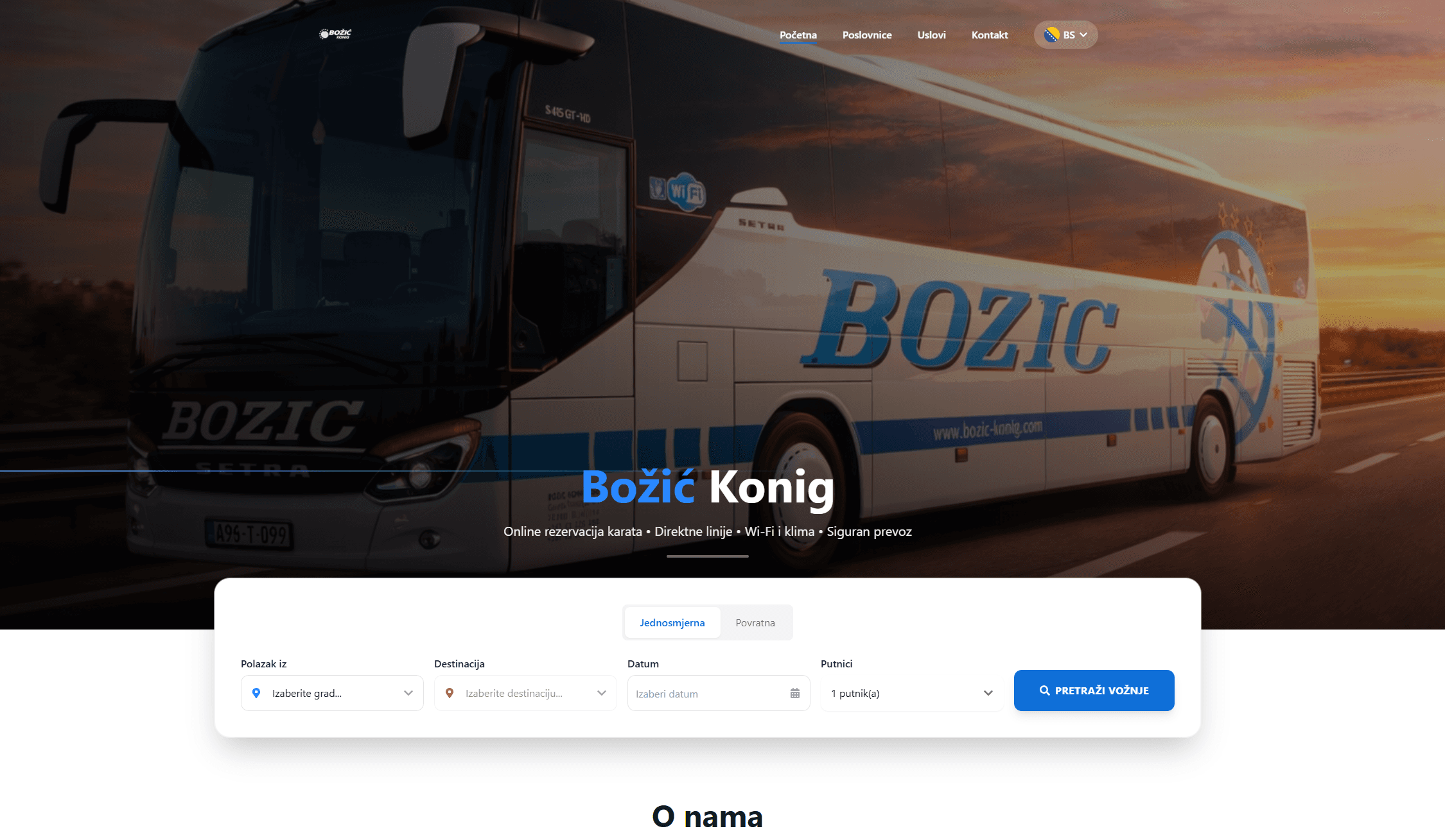 Božić König — Online Reservations — screenshot
